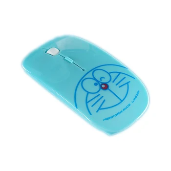 2.4 G Bežična Računalni Miš je Ergonomski dizajnirana Tiha Kreativno Mause Doraemon Slatka Punjive Miša Djevojka Plave Poklon Za Prijenosna RAČUNALA MAC