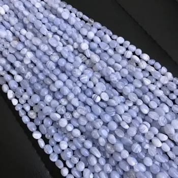 Slobodan perle 6*8 mm халцедоновый plava baroka slobodne forme 14 inča za izradu nakita DIY FPPJ prodaja na veliko i kuglice, priroda