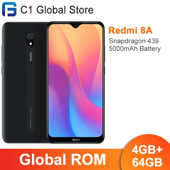 Originalni Xiaomi Redmi 8A 8 A 4 GB RAM-a I 64 GB ROM-Mobilni telefon Snapdragon 439 Восьмиядерный 6,22