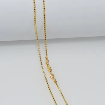 1pc Prodaja na Veliko Zlato Ispunjen Ogrlica Nakit Od Perli Loptu Karika Lanca 2 mm Ogrlica 16-30 Cm Privjesak Lanca