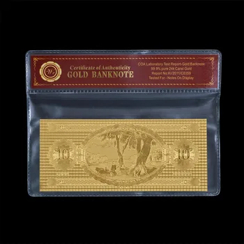 Novac novčanice WR 1:1 Dizajn Mađarskih Novčanica Od 10 Forinti Zlatne Boje Sa okvirom COA Zarađuju novac Na prodaji