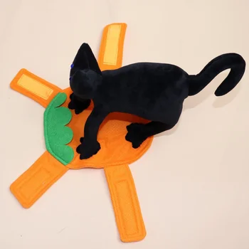 Odijela za kućne ljubimce na Halloween Smiješno Mali Crni Mačak Dizajn slike Cosplay Фланелевое kapute za pse Jakna Пижама za kućne ljubimce Odjeća Chihuahua