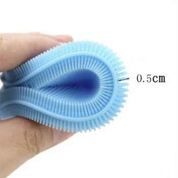Višenamjenski četka za pranje posuđa ne dirne u planu silikonska krpe kuhinjski zube lonac četka za čišćenje zdjele osnovna spužva buckle tkanina
