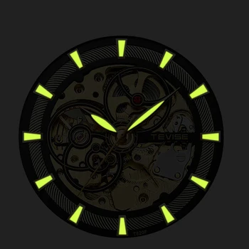 Novi muški sat TEVISE Najbolji brand Luksuznih Automatske Mehaničke Muški Sportski Sat Vojne Svakodnevne muški ručni sat od nehrđajućeg čelika