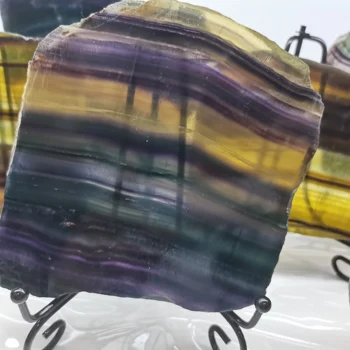 400 g prirodni kristal, fluorit šarene prugasta fluorit rainbow kvarc nakit kamene dekoracije crystal original za poklone + temelj