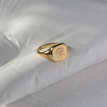 2021New Zlatni prsten s cvjetnog boja za žene Punk Modni Винтажное prsten s cvijeta šljive Mali prsten s cvijeta tratinčice Večernje prsten za par Poklon