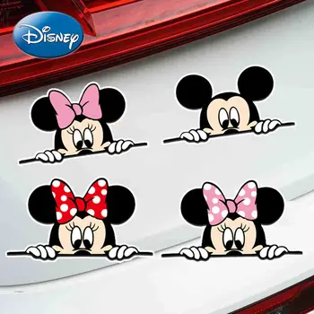 Disney ' S Mickey Mouse Identitet Kreativno Naljepnica Za Automobil Slatka Mickey Minnie Подглядывающая Naljepnica Na Bočna Vrata Karoserije, Supresijske Ogrebotine