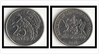Trinidad i Tobago Centi Američke Kovanice Originalna Rijetke kovanice Spomen-izdanje Trenutno