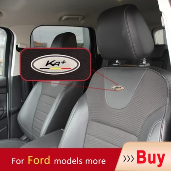 Auto Nasloni za glavu na ikonu sjedala Naljepnica Auto Oprema Amblem sjedala za Ford KA+ Ikon Galaxy Fusion Freestyle Freestar Flex Figo Edge