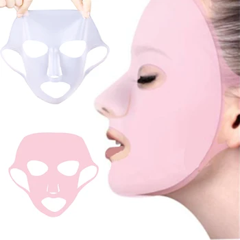 4 Boje Silikonske Maske Reusable Hladno Hidratantna Maska Подтягивающая Učvršćivanje Sprečava Isparavanje Esencije Uho Fiksna Maska za lice