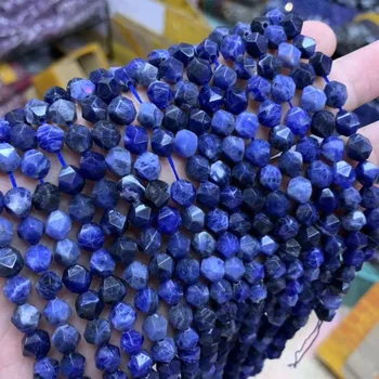 8 mm cut-perle od содалита prirodni dragulj kamena DIY slobodan perle za izradu nakita vlasi 15