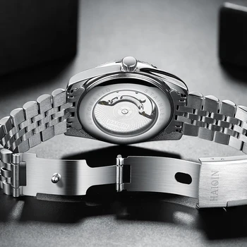 HAIQIN Automatske mehaničke sportski top marke mens 2020 luksuzni muški satovi su vodootporni ručni sat gospodo vojne Zegarek męski