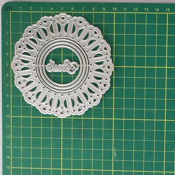 Okvir okruglog oblika Metalnih Reznih marke za DIY Scrapbooking foto Album Ukrasni reljefni Papir razglednica Obrt Umire 2021