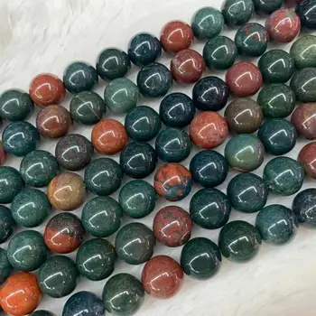 Perle od prirodnih кровавика/ heliotrop perle od prirodnog kamena DIY slobodan perle za izradu nakita vlasi 15