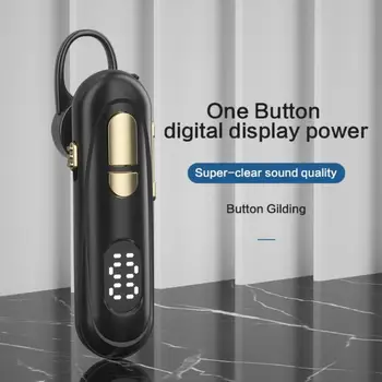 Bežične Slušalice Uho Kuka Poslovne Jedno Uho Slušalica Bluetooth-kompatibilni BT 5.0 Digitalni Prikaz Kapaciteta Slušalice Sa Mikrofonom