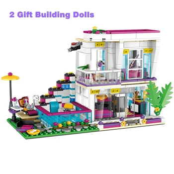 Zabavna Zvijezda Nasip Kuća Izgradnja Kompatibilni Jedni Za Djevojčice Figurice Cigle Edukativne Igračke Za Djecu, Poklone Za
