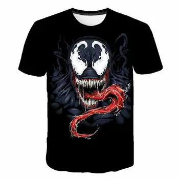 Muška cool originalnost anime uz strip po cijeloj površini t-Shirt Marvel Ženska t-shirt s superheroj Venom 3D Kratke rukava za malu djecu Modni vrh