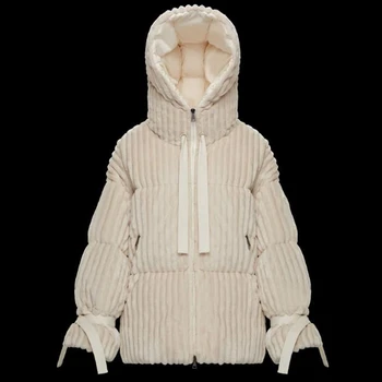 Ženski dizajn luksuzna branded dolje jaknu, Kaput s kapuljačom Parkovi za djevojčice Topla zima Visokokvalitetna dolje jaknu, Kaput