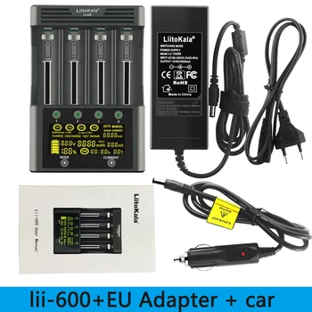 Punjač LiitoKala Lii-600 Za litij-ionsku bateriju od 3,7 v i NiMH 1,2 Pogodan za adapter za 18650 26650 21700 26700 AA + 12V5A