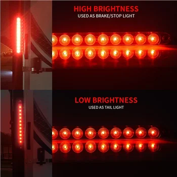 2 kom. LED visoke razine Stražnje Stop svjetlo Crvena svjetla prikolice Vodootporan Hermetičke Stop-svjetla za parkiranje Stražnje Stop svjetlo Auto Prikolice