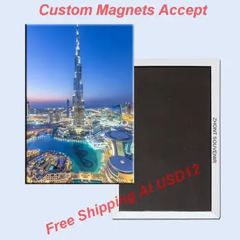 Pravokutni Tvrdi Magneti ,Ujedinjeni Arapski Emirati/UAE Dubai Ha Farley Tower Metalni Magnet Za Hladnjak 5599 Suveniri za putovanja