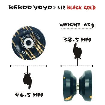 BEBOOYOYO Metalni yo-Yo Profesionalni yo-Yo Kit yo-Yo + Rukavica N12 yo-Yo Metalni yo-Yo Klasične Igračke dar Dar