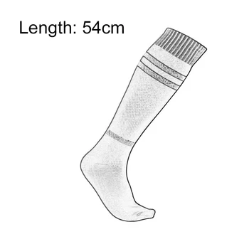 1 Par Unisex Čarape za noge do koljena Nogometne sportske čarape Iznad koljena Čarape gležnjeva Trčanje za bejzbol, nogomet, košarku