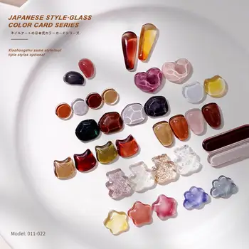 40 Kom. Japanski Stil Mini Transparentno Grašak Perle Lak Za Nokte U Boji Izlog Stakleni Izlog Za Nokte Gel-Lak Dizajn Noktiju