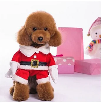 Nova Moda Cosplay Puna Božićni Djed Mraz S-XL Odjeća za pse Sa Šeširom Za Božićni domjenak na Noć vještica