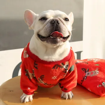 Božićni odijelo psi Леопардовое kaput za kućne ljubimce Pulover Majica za pse Jakna Majica, Džemper za mačke Odjeća za kućne ljubimce Odijelo