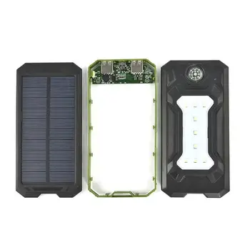 Bez Baterija Nova Vanjska Rasvjeta Prijenosni Bežični Punjač za Solarne Svjetiljke S dva USB-baterijama Kit za bateriju, Bez baterije