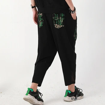 Max Lulu Proljeće Britanski dizajn 2021 Ženske ženske sportske hlače s буквенным po cijeloj površini Ženske elastične crne jahaće hlače Ženske hlače veličine
