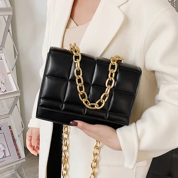 Luksuzna design ženska torba za Mini torba na ramenu u stilu ранца Male ženske torbe preko ramena Trendi torbe s ventilima na lancu otisnutim uzorcima po cijeloj površini crne boje