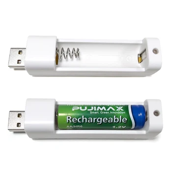 PUJIMAX Univerzalni Punjač 1 Salt USB-Priključak Za Punjenje Baterije AA/AAA Pribor za Napajanje Punjiva Baterija