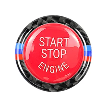 Naljepnica Završiti Poklopca Pribor za slaganje Automobila Gumb za Pokretanje i Zaustavljanje motora Zamjena Naljepnice Završne Kape za BMW E90 E92 E93 320i