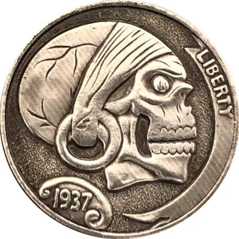 1937 Lubanju Liberty AB Suvenir kovanica kolekcionarstvo 3D Antički Metalni Prigodni novčić Morgan Skitnica Kopija Home dekor Božićne darove