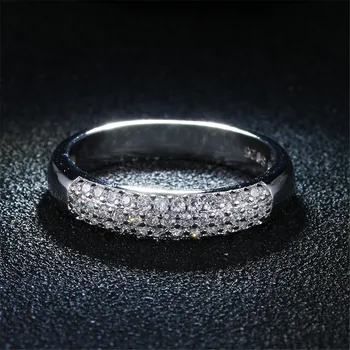 Dodo Luksuzni Puna Prsten s kubični cirkon AAA Za žene Prsten sa prstenovima Srebrne boje Nakit Obećanje da će Vjenčanje Anel Izjava Anillos prodaja na Veliko