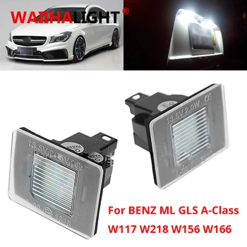 Auto LED Svjetla Registarske pločice Bez Greške će Reproducirati Bijeli Lampu Za Mercedes Benz W117 W218 W176 W156 W166 R172 X166