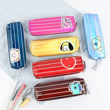 Кавайный kutija za olovke za olovke Laserski olovka torbe Korejski pop-fanovi Celina Šarena kutija za olovke za olovke u traku za Pakiranje Slatka školski kutija za olovke