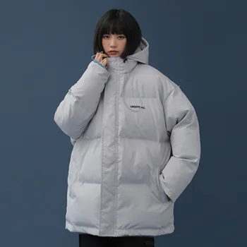 Ženska zimska dolje jaknu 2022 Harajuku Prevelike pero parkovi Gotički korejski prošiven kaputi Jakne za žene Za Žene 2021