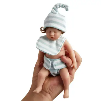 Realistična Lutka Reborn Baby Moda Potpuna Silikonska Mini-Lutka Za Novorođenče S Odjećom Za Djecu Poklon Za Rođendan