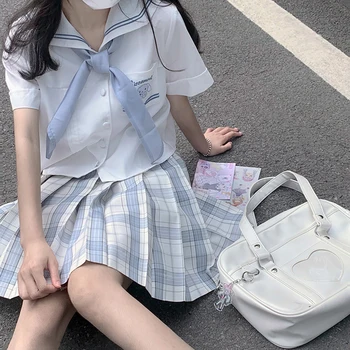 Japanski student torba od umjetne kože Školska torba Velikog Kapaciteta Torba na rame Lolita Srce JK Pravi torba Cosplay Anime Torbe Torba