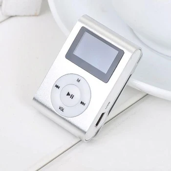 Metalno Kućište Mini-USB-clip MP3 player LCD ekran 3,5 mm Stereo Konektor Podrška za 32 GB Micro SD TF Podrška jezik Engleski, Kineski