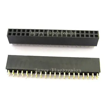 10шт 2,54 mm 2x20 Pin Distichous Ženski Pinski konektor za diy elektronika