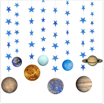 Osam Klasičnih Planeta Banner Prostor proslava Rođendana Nova Čudno Planet College 1. Dječak Astronaut proslava Rođendana Korist Djeci