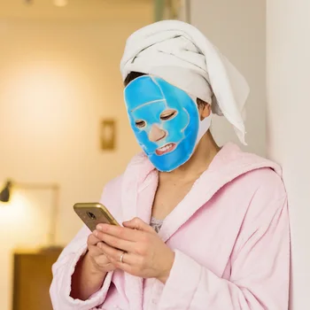 Гелевая Maska za spavanje za Vruće-Hladna Terapija Umirujuće Opuštajuće Plastična Maska Za Lice Uklanjanje umora Rashladna Opuštanje Alati Za Njegu Kože