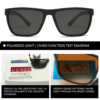 Klasicni polarizirane sunčane naočale Muške sunčane naočale za vožnju Muške sunčane naočale TR90 Gospodo Berba noge od karbonskih vlakana Brand-dizajner Oculos UV400