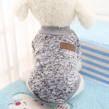Soft odjeća za kućne ljubimce pse za 15 stilova Kapute za pse Klasični toplo pletene odijelo Džemper sa kapuljačom Odjeća Jesensko-zimski džemper za pohranu