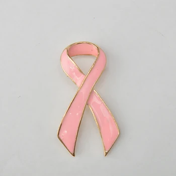 Šarm Pink Rak Dojke Svijest Broš Pin Traka Logo Gold/Silver Rub