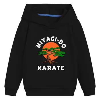 Kobra Kai Miyagi-Do Karate Modni Dječje veste s kapuljačom Odjeća za djevojčice Svakodnevne dječje veste Dječji Pulover Vrhovima,KMT5423